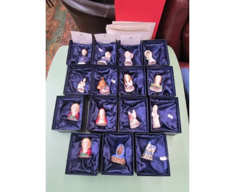 15 Royal Worcester candle snuffers in boxes to include three with L/E certificates
