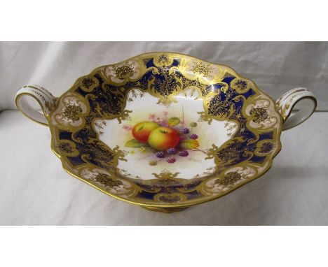 Royal Worcester comport signed A Shuck A/F - Estimate £100 - £150