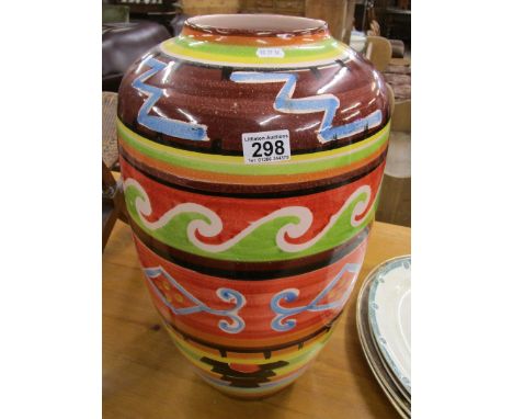 Large &amp; colourful vase / stick stand - H: 56cm