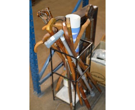 STICK STAND WITH VARIOUS STICKS     