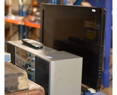 VINTAGE STEREO &amp; SMALL LCD TV     