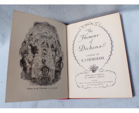 'THE HUMOUR OF DICKENS' CHOSEN BY R. J. CRUIKSHANK pub. 'News Chronicle' 1952, illus. Ardizzone, Low, Giles, Searle, etc.