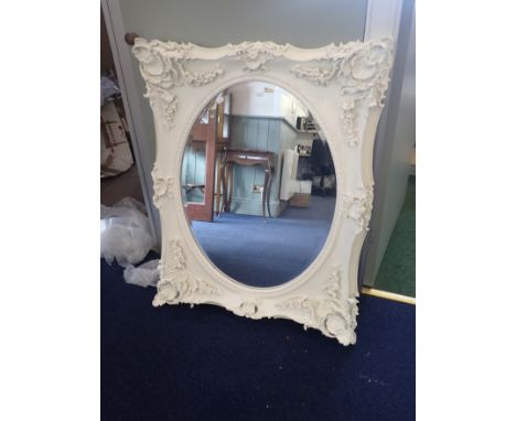 LAURA ASHLEY WHITE BETH MIRROR 85 x 105 cms