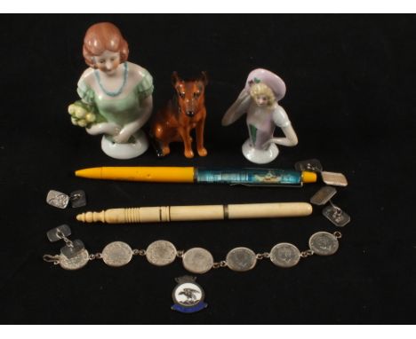 Silver cufflinks, Beatles Story Yellow Submarine pen and other items