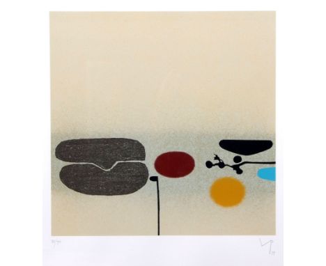 AR Victor Pasmore, CH, CBE (1908-1998) "Points of contact 33" coloured lithograph, signed, dated 79 and numbered 33/70 in pen