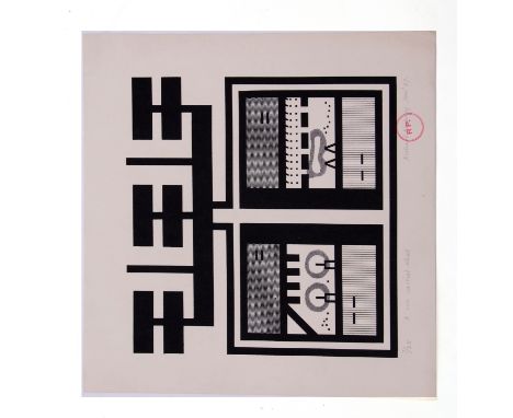  AR Richard Pinkney (born 1938) "A con carried what" black and white print, signed, dated Jan 67, numbered 7/25 and inscribed