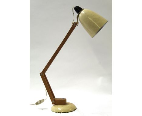 1960s Terence Conran for Habitat angle poise cream painted lamp