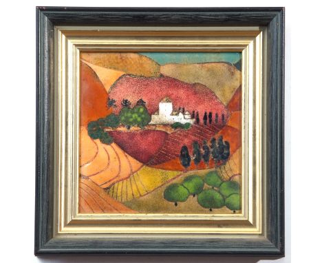  AR Beryl Turpin (1926-2016) "Sierra Nevada" enamel on copper, 9/10, 19 x 19cm