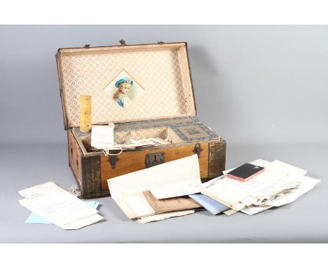 A quantity of ephemera, including dance cards, a 19th century theatre booklet, postcards, Victorian and later postal history,