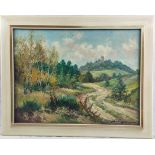 Georg NEUHÄUSER (1922-1989) 'Eifellandschaft mit Blick auf die Nürburg'