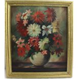 F. Wenzel, Maler 1.H.20.Jh., Blumenstillleben, sign