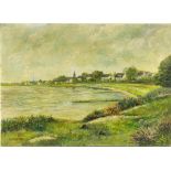 H.Leuchten Flusslandschaft, 20.Jh.