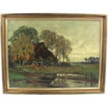 Arthur BELL (1876-1966) 'Bauerngehöft in nordd. Landschaft'