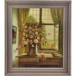 H. W. VAN DER PORTEN (1930), Stillleben Blumenstrauß