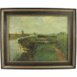 Cornelius Anton BARTELS (1890-?) 'Landschaft am Niederrhein' 1925