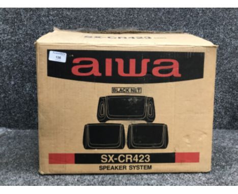 Aiwa black net speaker system SX-CR423 still boxed