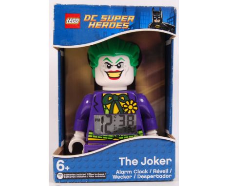 A Lego DC Super Heroes Batman ' The Joker ' digital battery powered alarm clock. Sealed within its original box. 