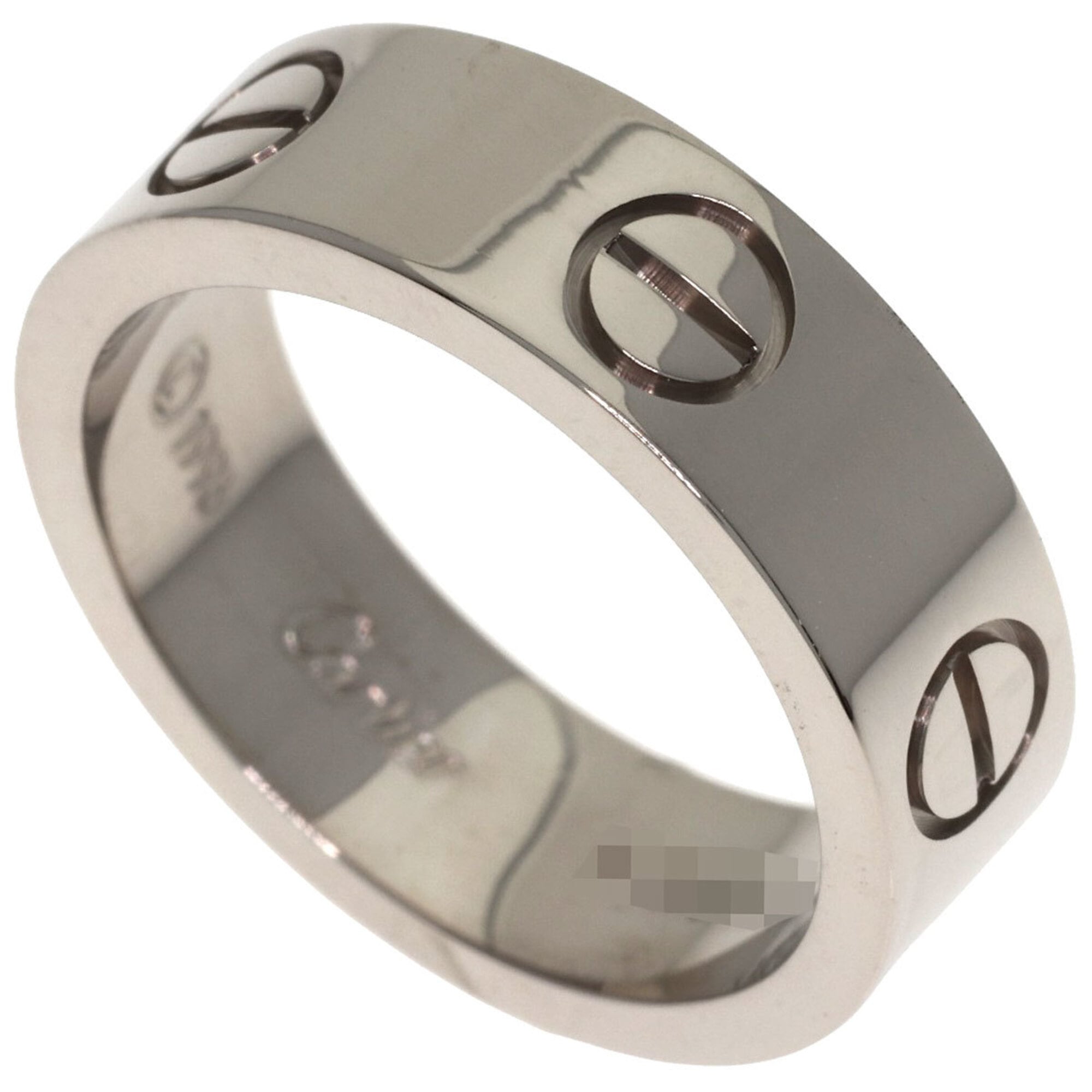 Cartier Love Ring #50, 18K White Gold, Women\'s Ring, CARTIER
