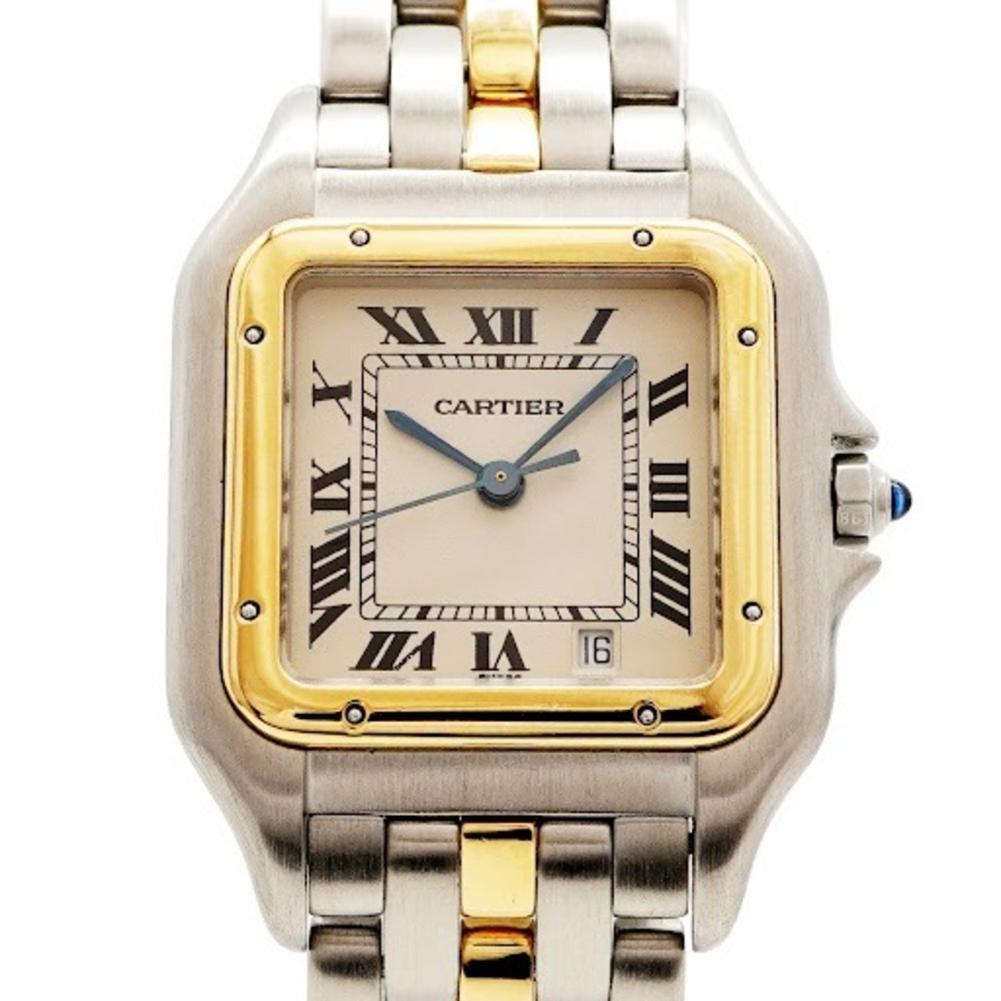 Cartier Panthère MM 1 Row Ivory Dial Watch for Men and Women