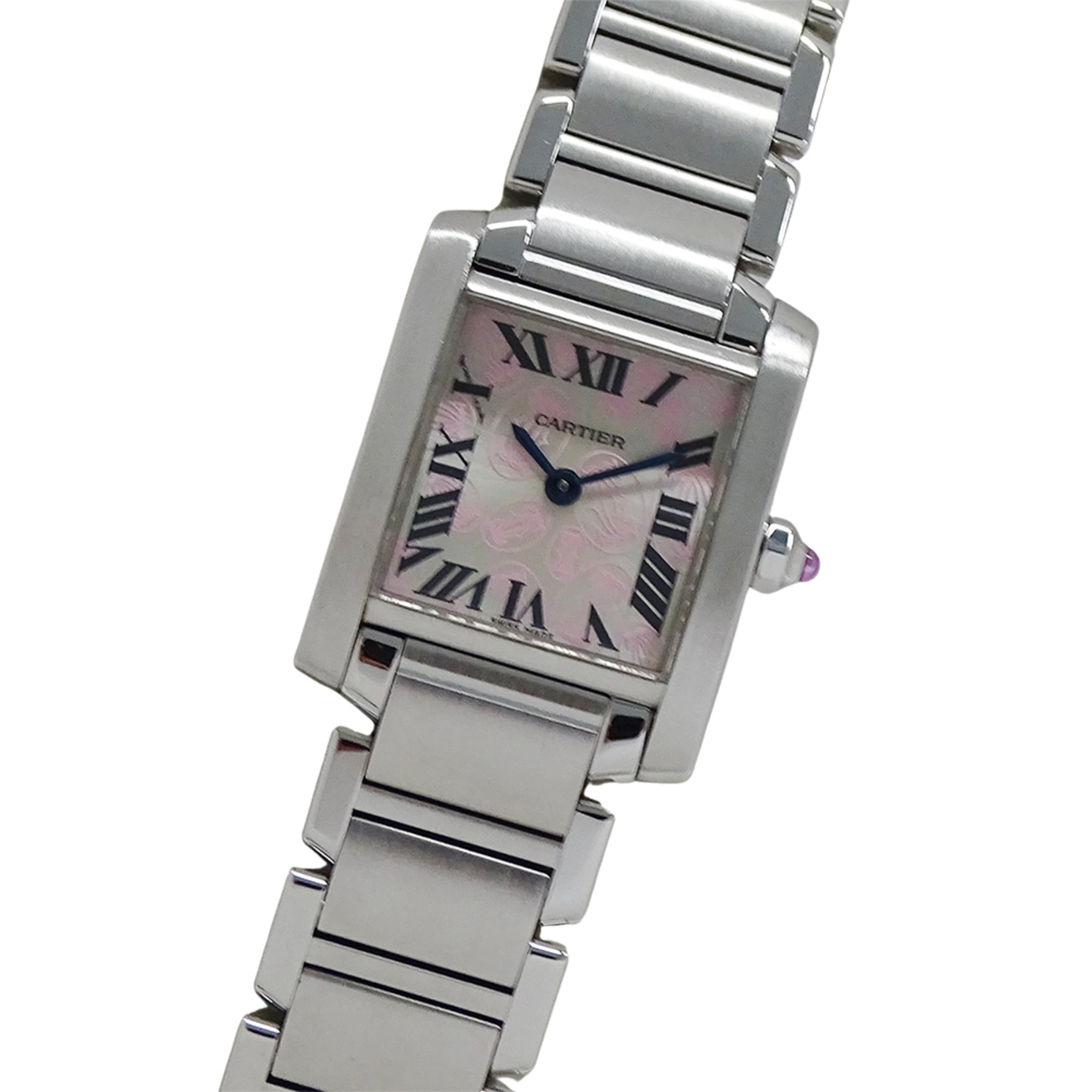 Cartier women\'s watch, Tank Française SM, 2006 Christmas limited edition, quartz movement, stainles