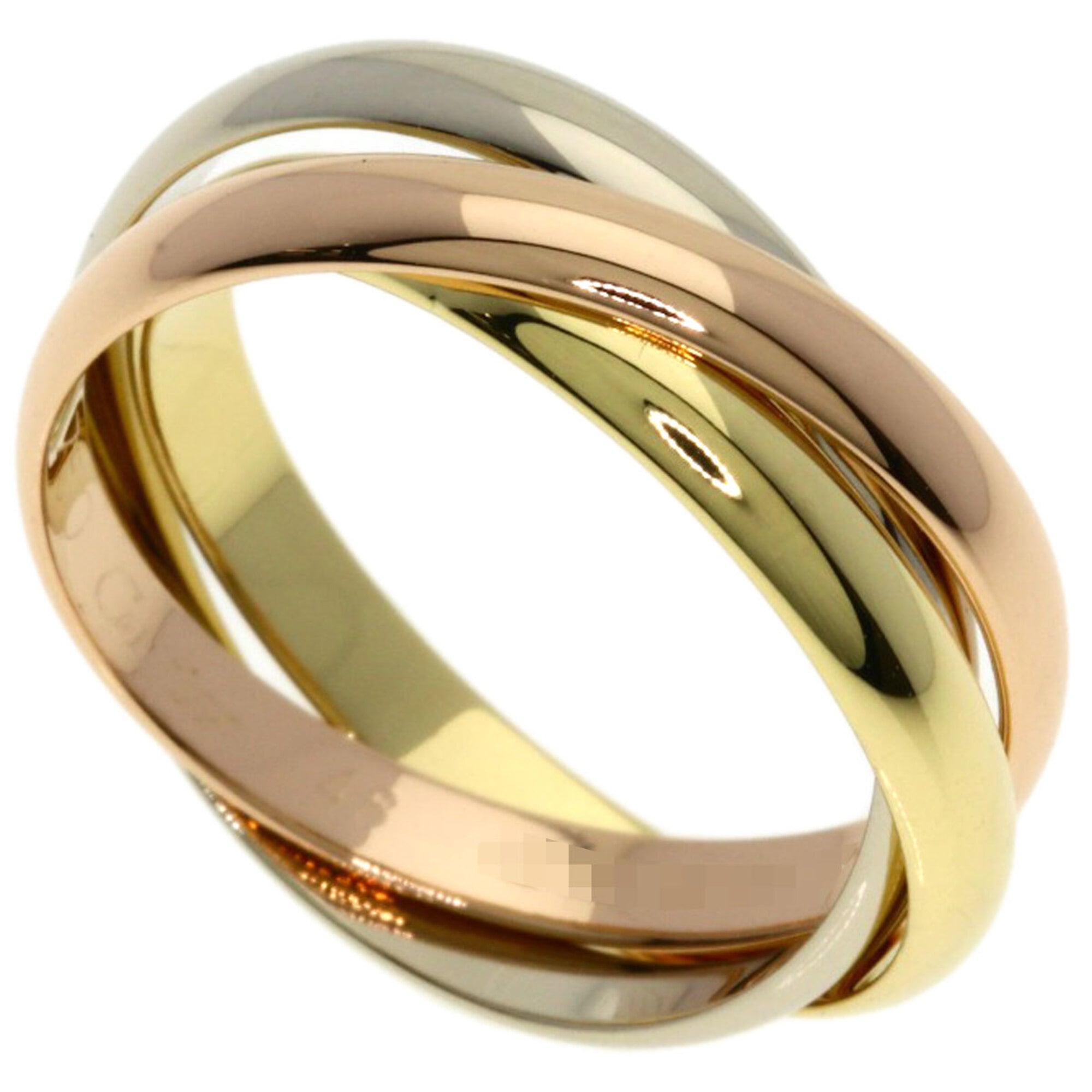 Cartier Trinity SM #48 Ring - 18K Yellow Gold/18K White Pink Gold Women\'s CARTIER