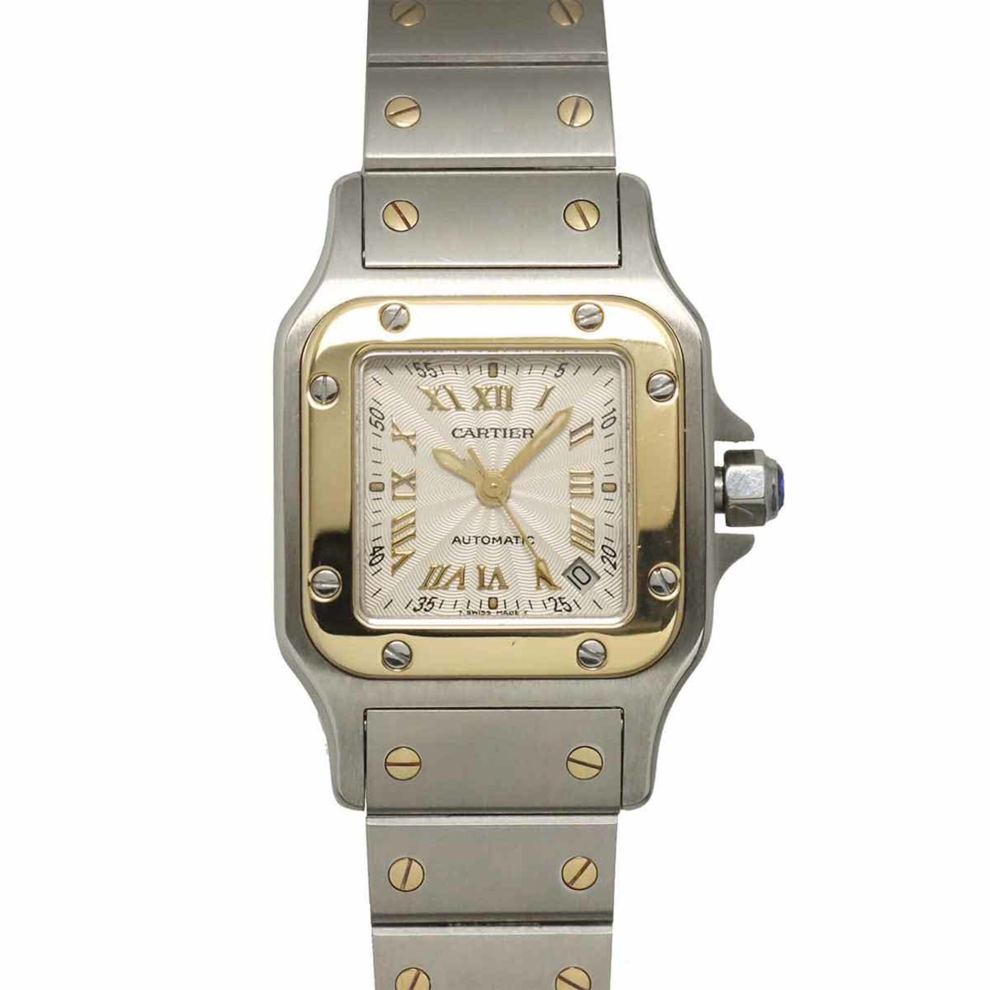 Cartier Santos Galbee SM Two-Tone W20045C4 20th Anniversary Limited Edition Ladies\' Watch, Date, Si