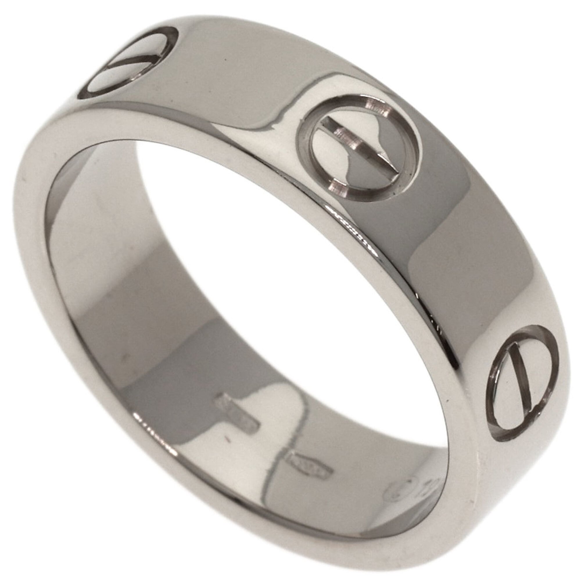 Cartier Love Ring #53, 18K White Gold, Women\'s