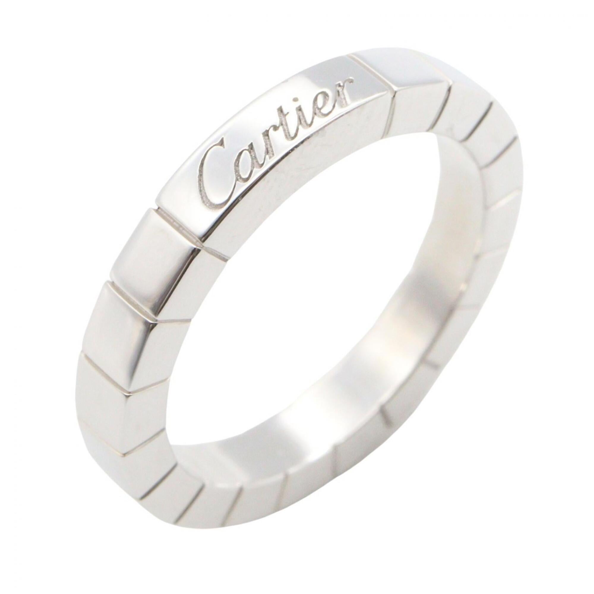 Cartier Lanieres Ring, 18K White Gold (18KWG), Silver Tone, for Men and Women.