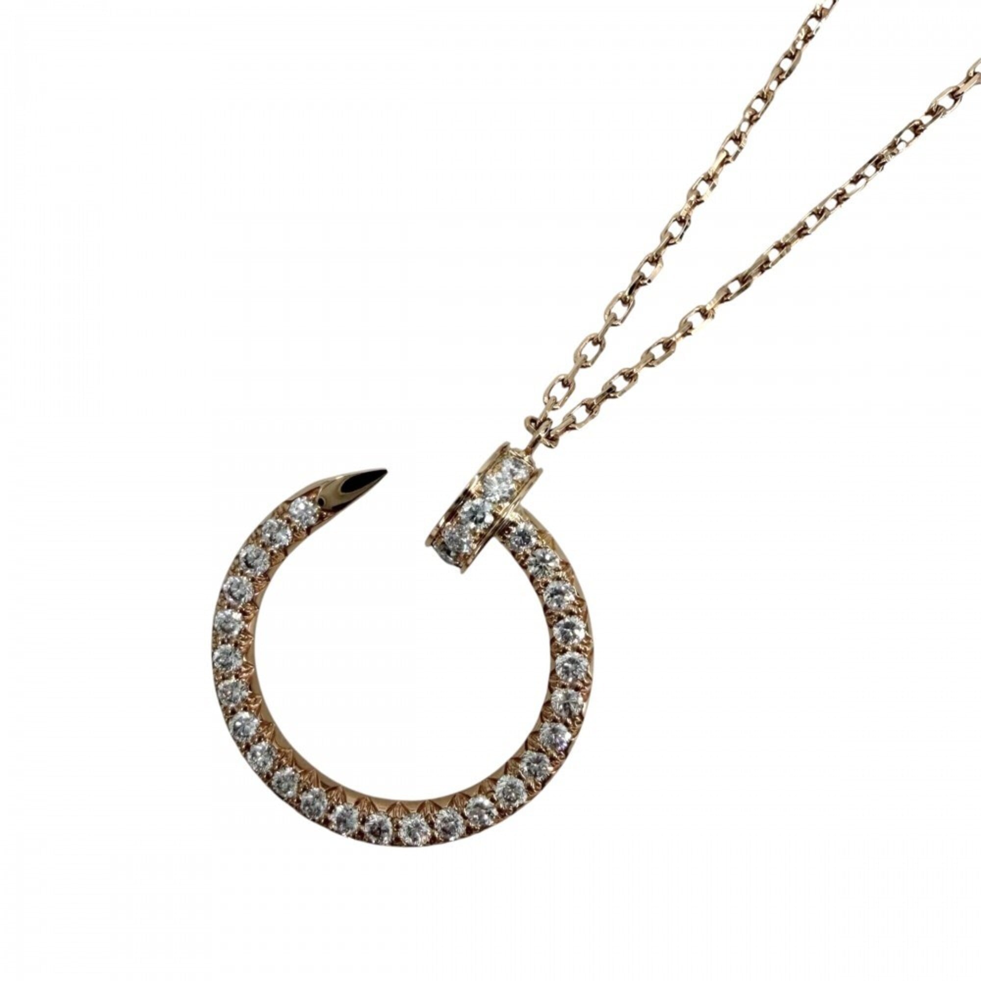 Cartier Juste un Clou Pendant Necklace for Women, Adjustable, Nail Design, 18K Pink Gold (Au750), Di