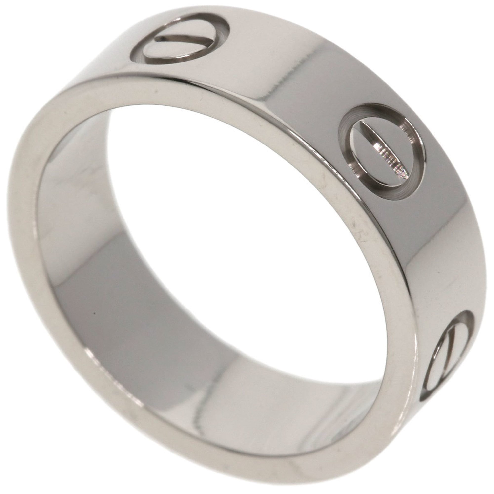 Cartier Love Ring #49 18K White Gold Women\'s