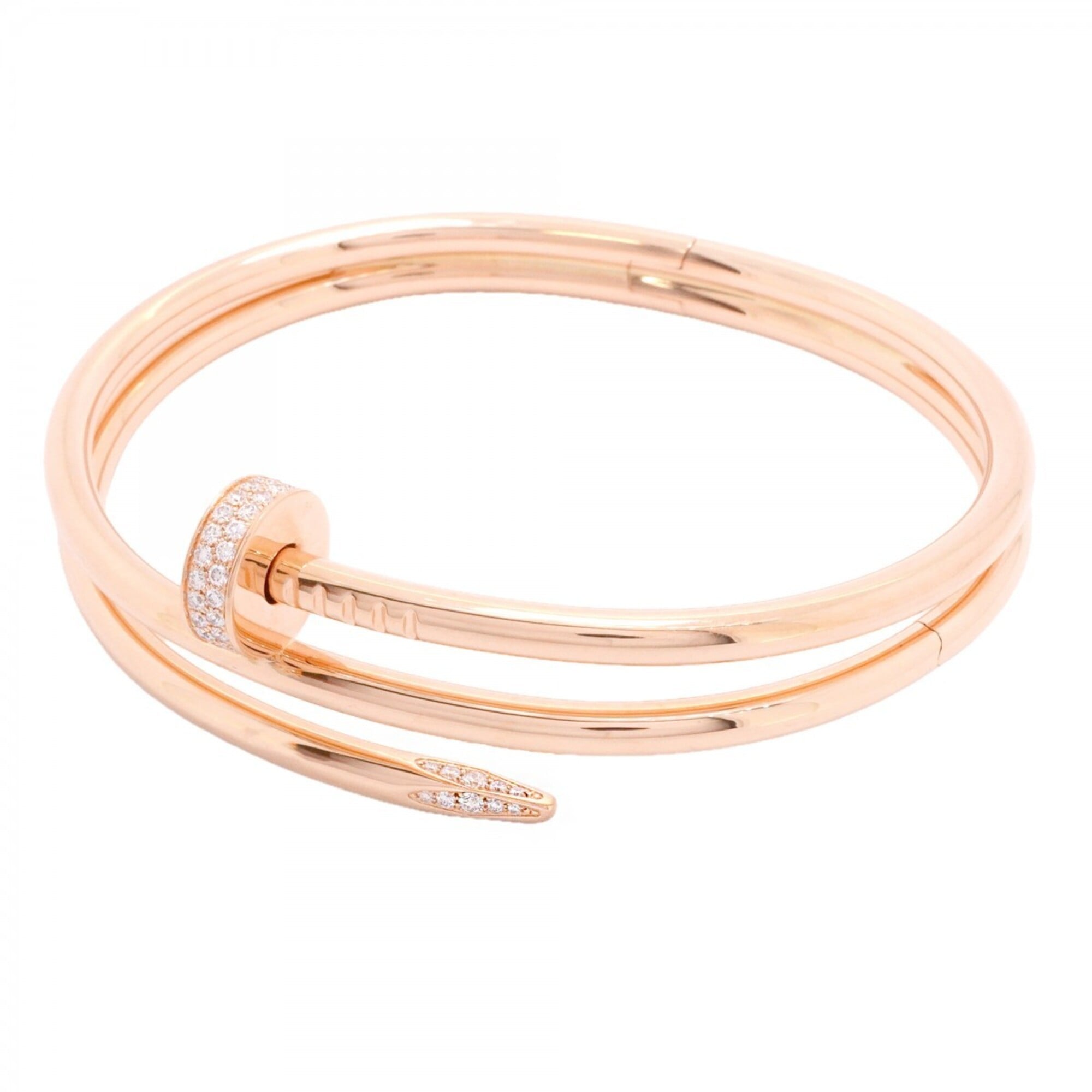 Cartier Juste un Clou Bangle, 18K Pink Gold, Diamond, Men\'s/Women\'s, P2650503