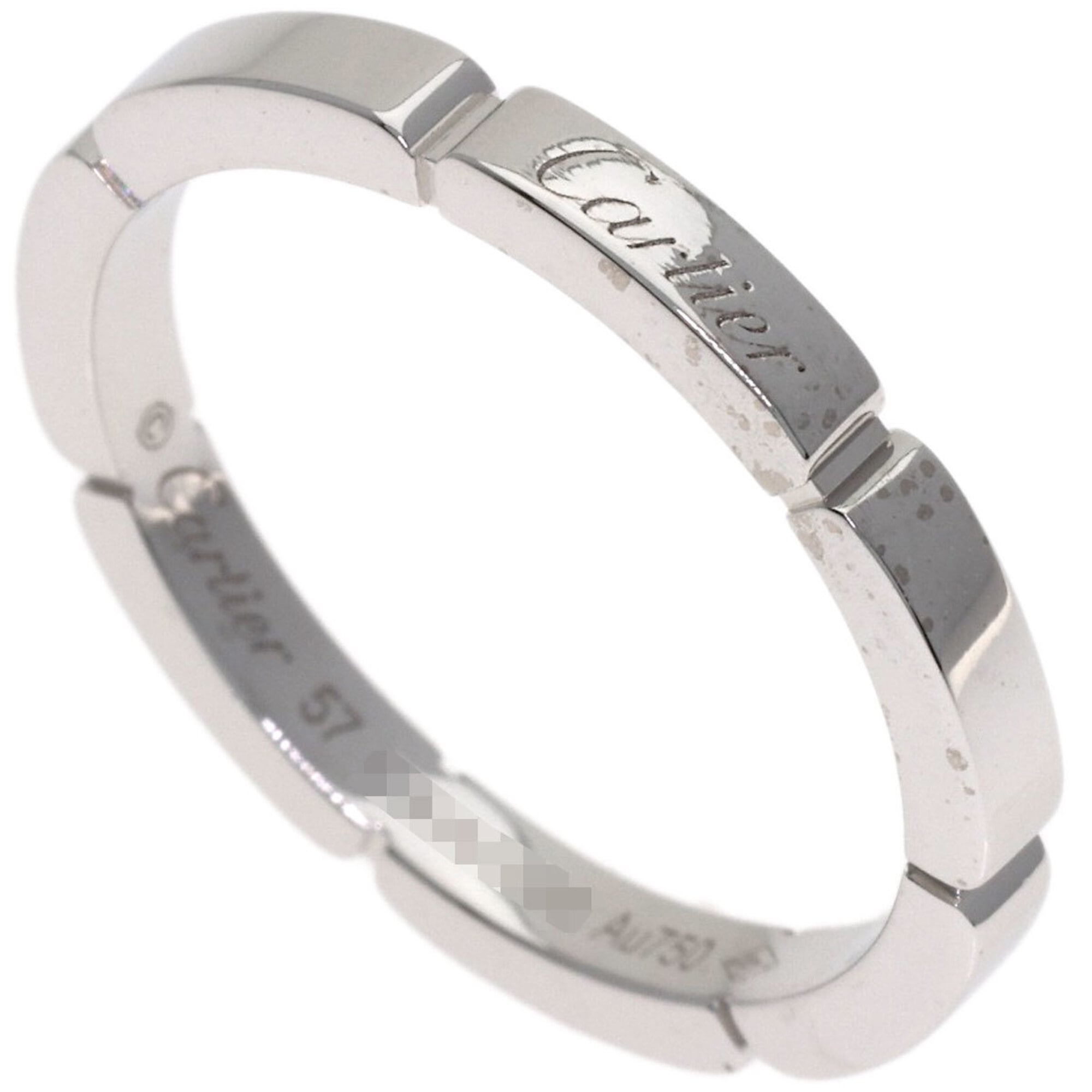 Cartier Lanieres #57 Ring, 18K White Gold, Women\'s