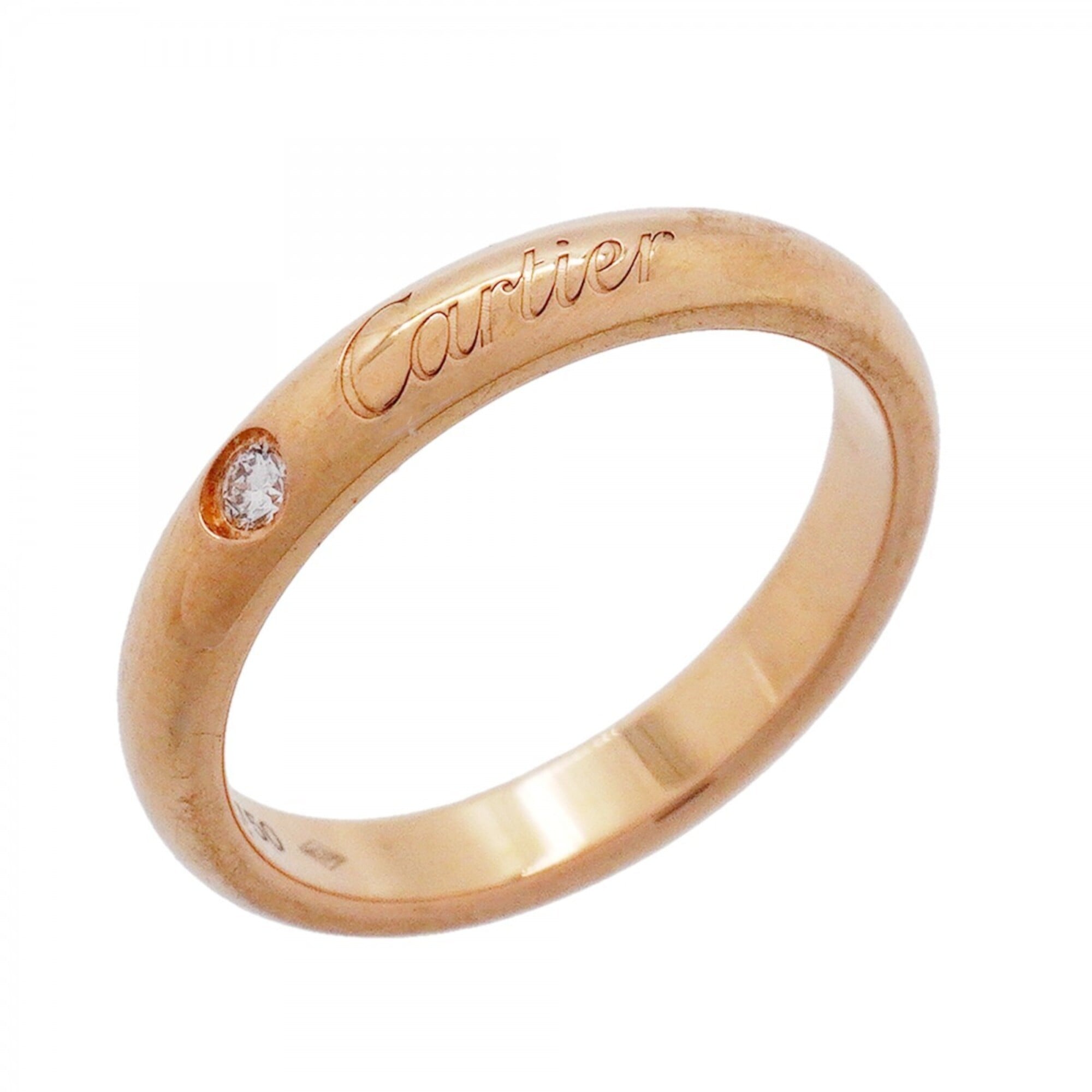 Cartier C de Ring, 1PD, 18K Pink Gold, Diamond, Size 47, Ladies\', P3158112