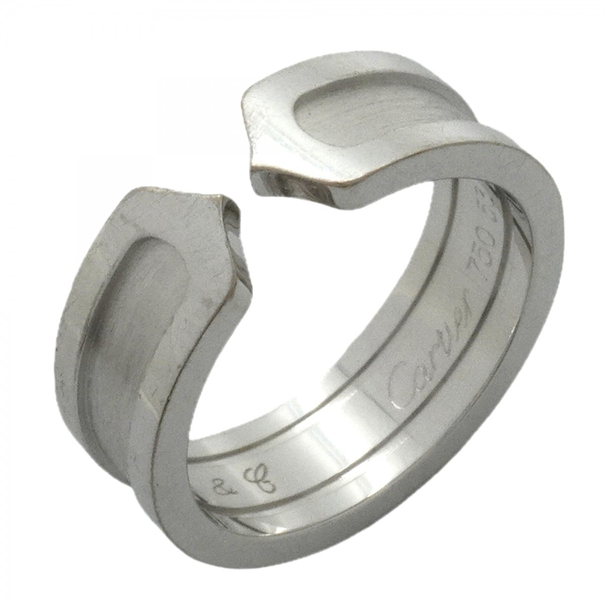 Cartier Ring C2 18KWG White Gold #53 Ladies
