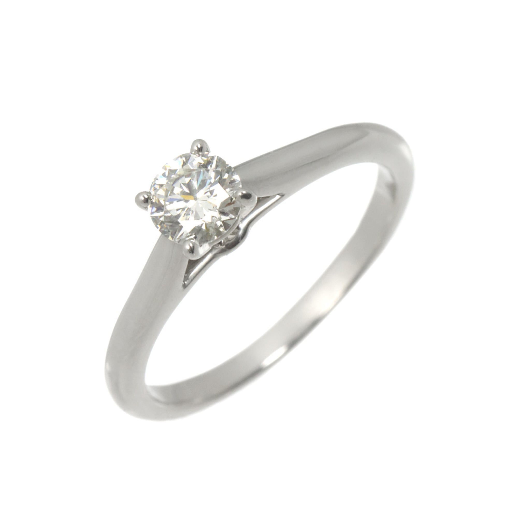 Cartier 1895 Solitaire Ring #48, 0.33ct Diamond, G VS1 Clarity, 3EX (Excellent Condition), Platinum.