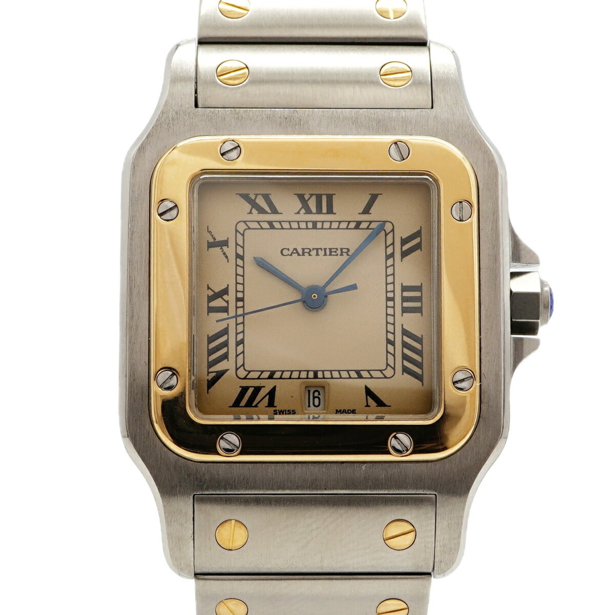 Cartier Santos Galbee LM W20011C4 Ivory Dial Men\'s Watch