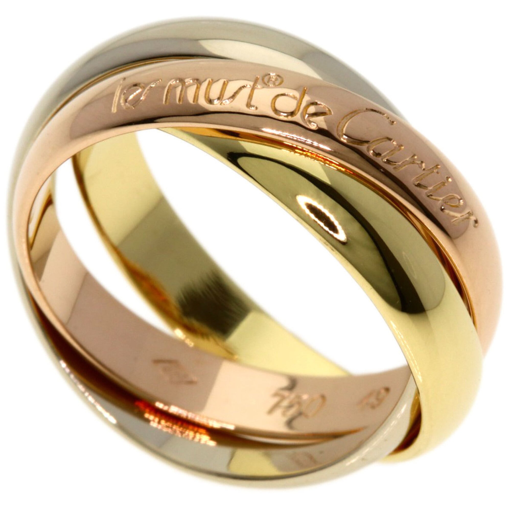Cartier Trinity #49 Ring - 18K Yellow Gold/18K Pink White Gold Women\'s CARTIER