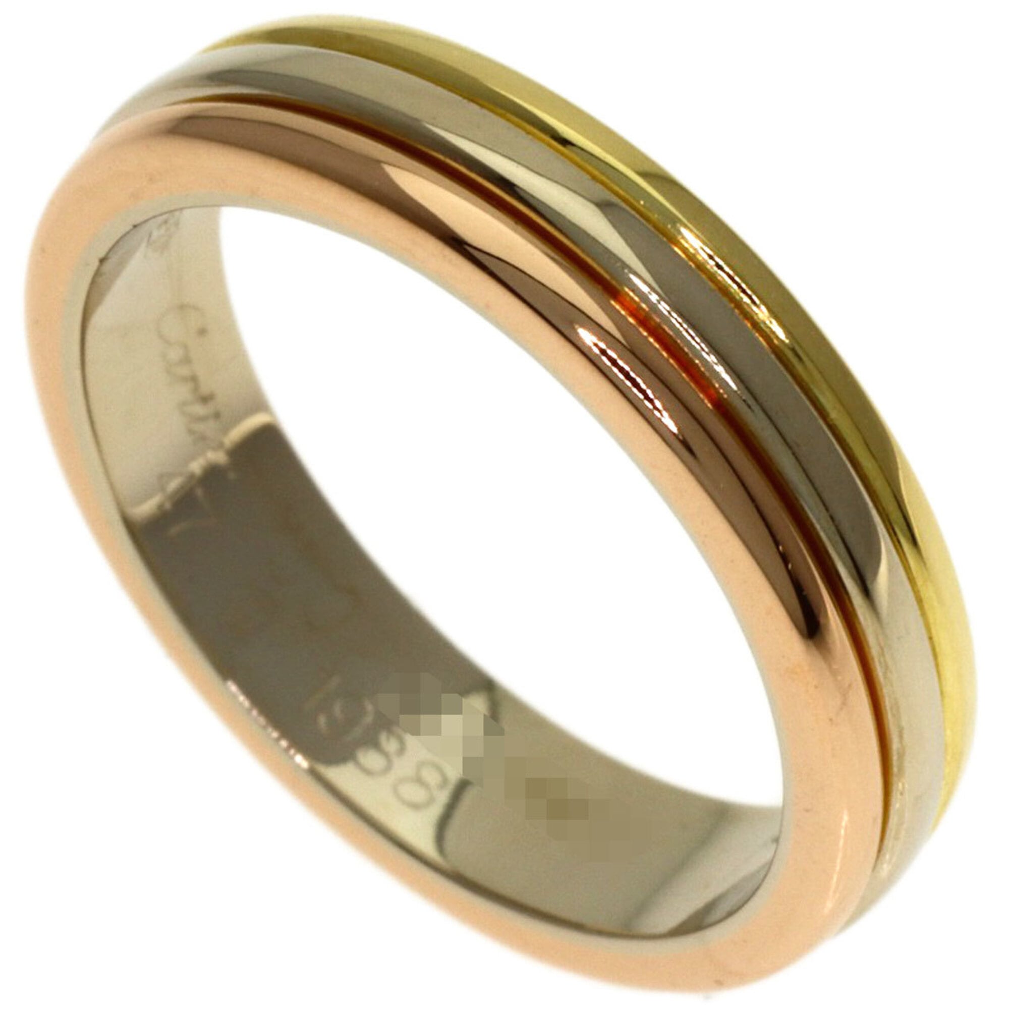 Cartier Three-Color #47 Ring - 18K Yellow Gold/18K White Pink Gold Women\'s CARTIER