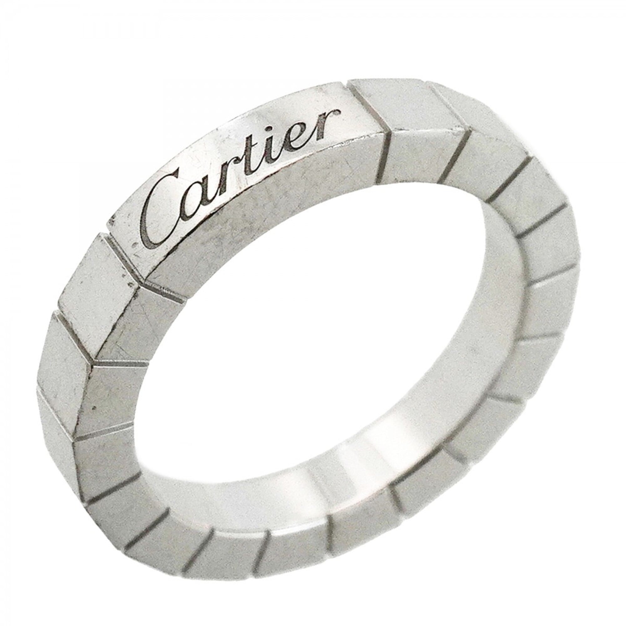 Cartier Lanieres Ring, 18K White Gold, Size 47, Ladies\'