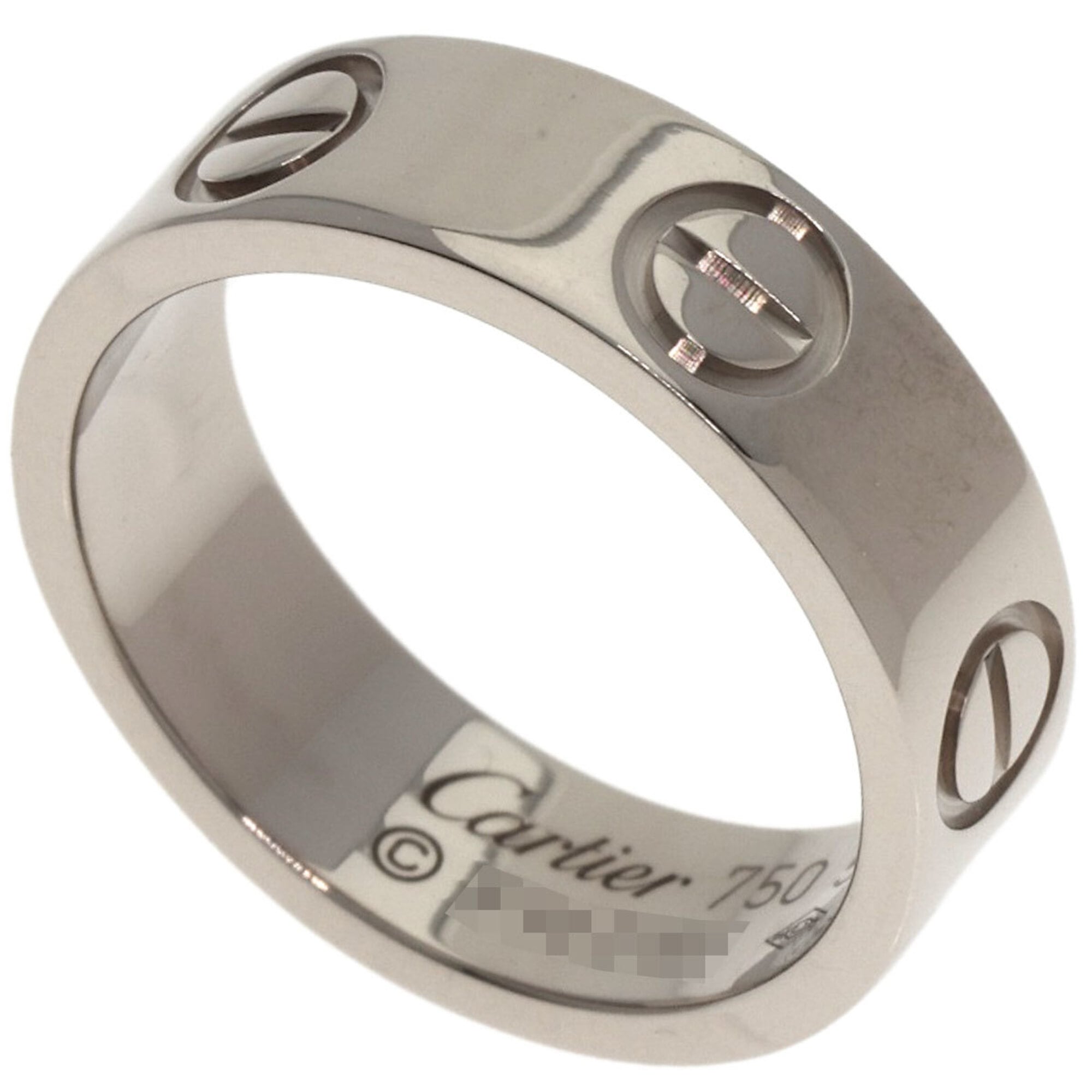 Cartier Love Ring #50, 18K White Gold, Women\'s Ring, CARTIER