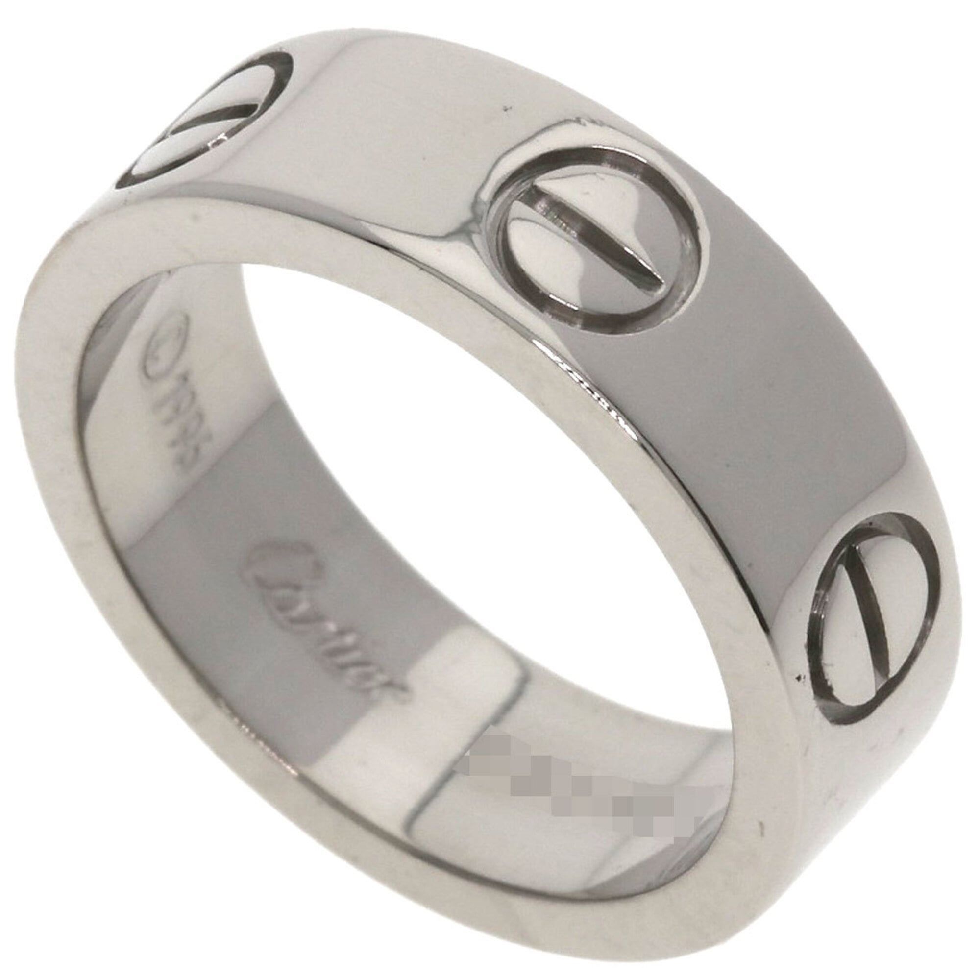 Cartier Love Ring #48, 18K White Gold, Women\'s Ring, CARTIER