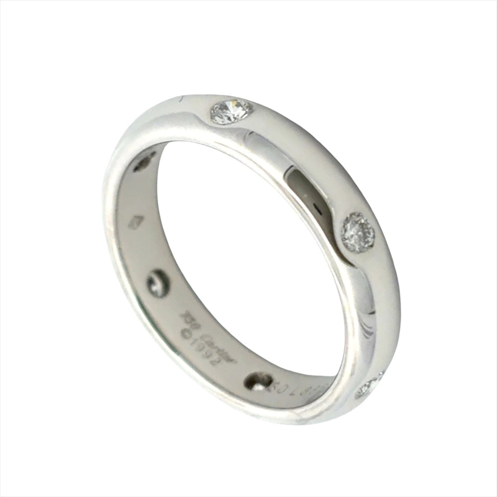 Cartier Stella Ring, Diamond, Size #50, 18K White Gold, 4.9g, Women\'s.