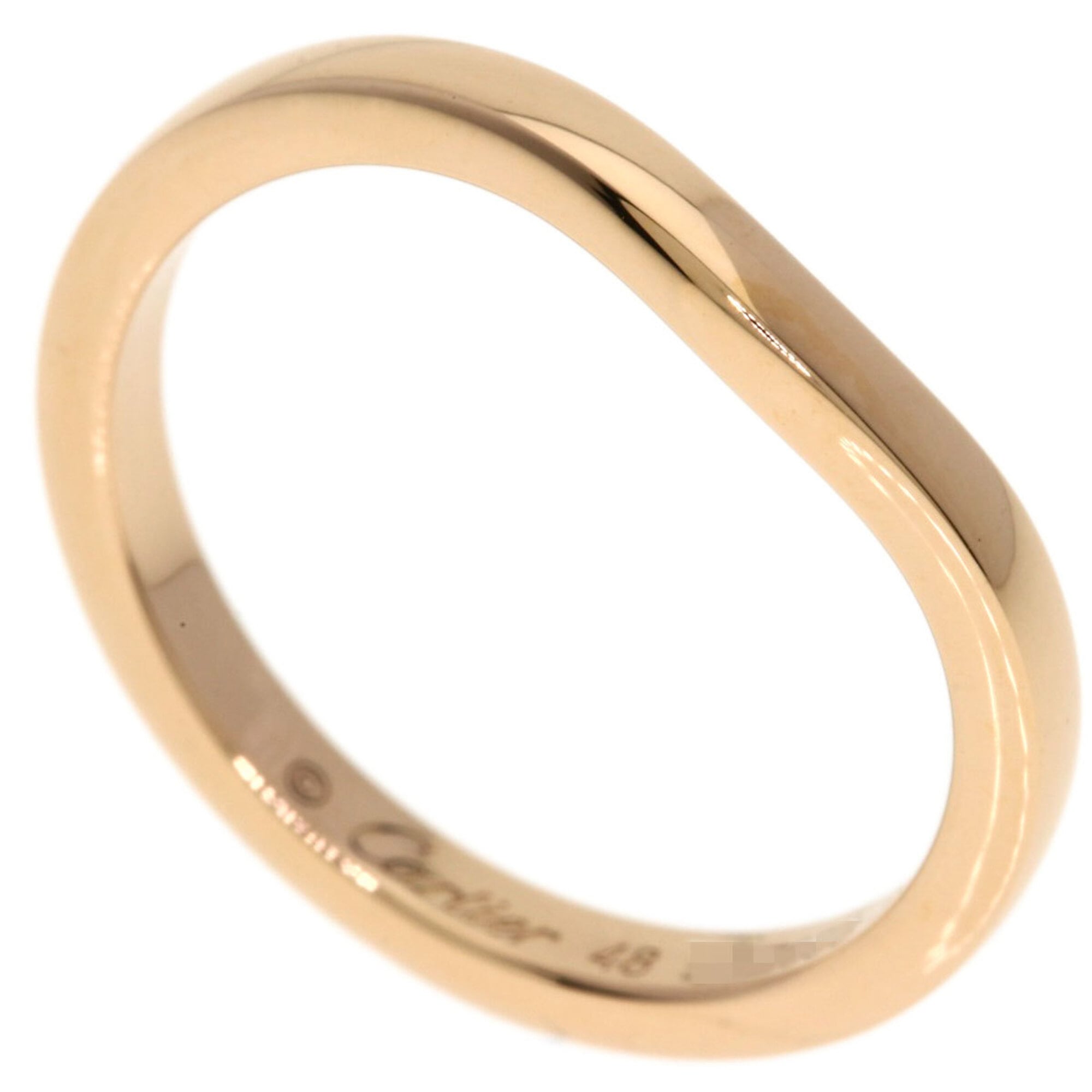 Cartier Ballerina Curve #48 Ring, 18K Pink Gold, Women\'s.