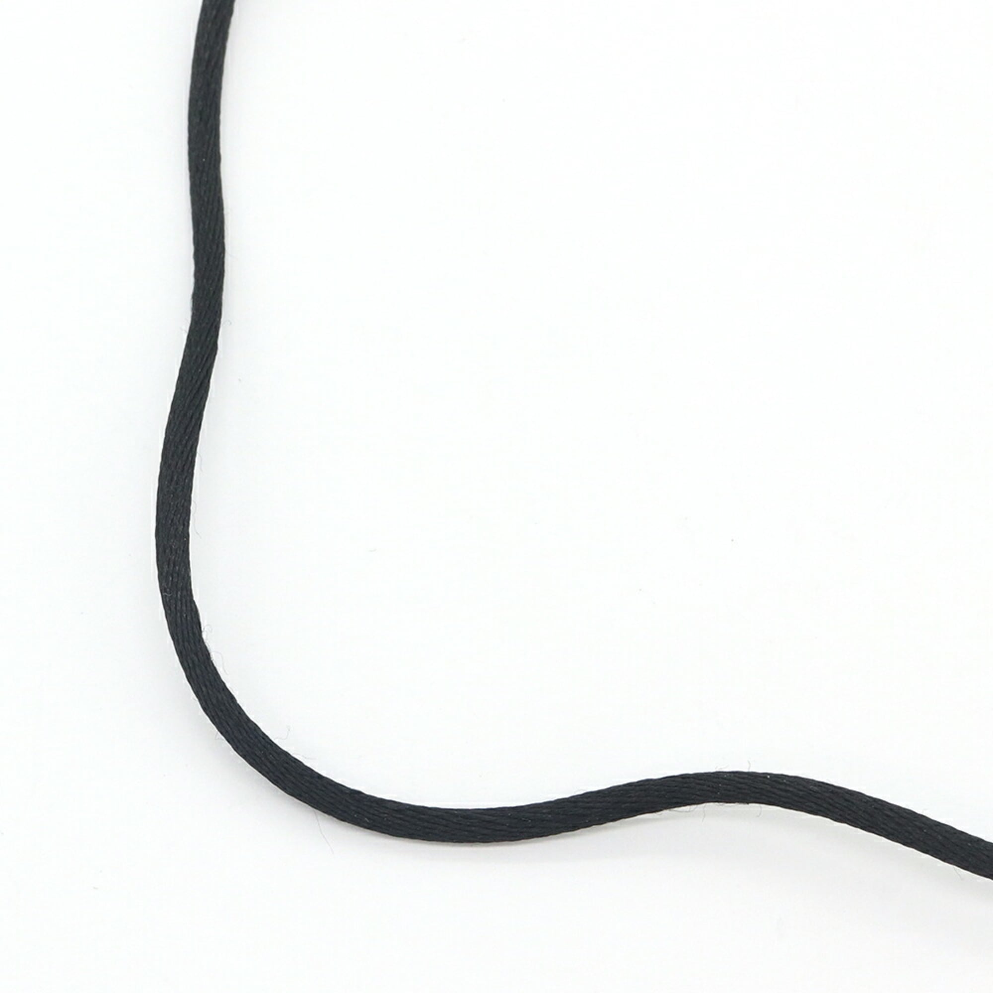 Cartier Necklace, Cotton Cord, Black Cotton, 750 WG Choker, Women\'s