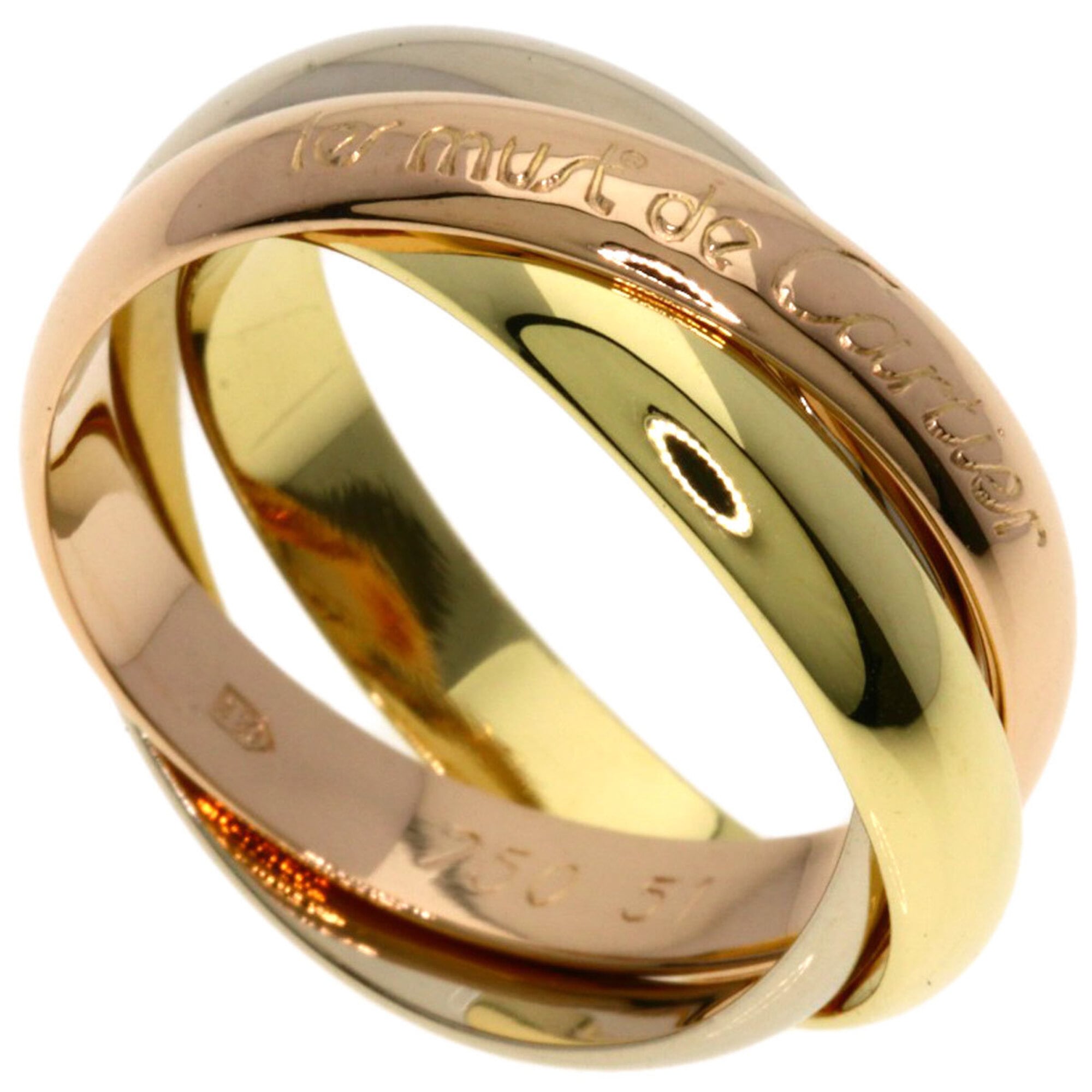 Cartier Trinity #51 Ring - 18K Yellow Gold/18K White Pink Gold Women\'s CARTIER