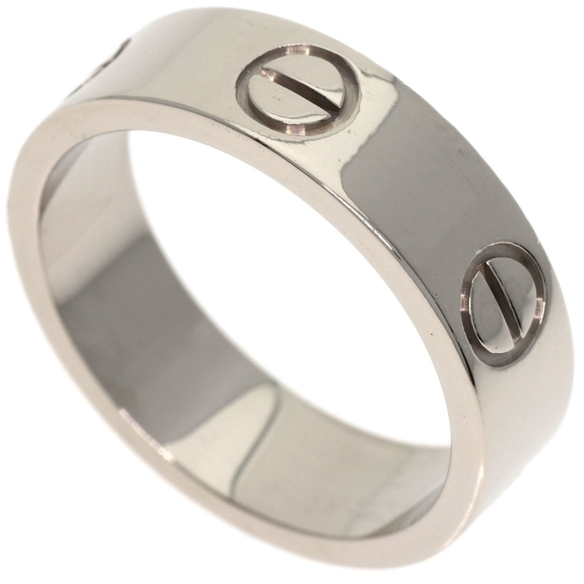 Cartier Love Ring #53, 18K White Gold, Women\'s Ring, CARTIER