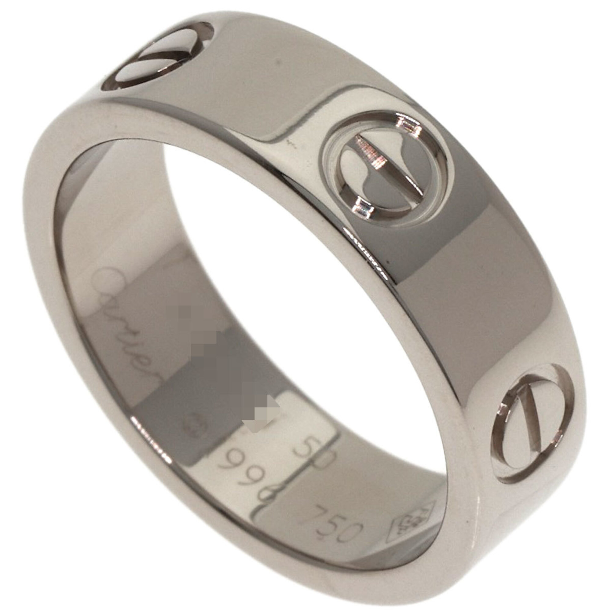 Cartier Love Ring #50, 18K White Gold, Women\'s Ring, CARTIER
