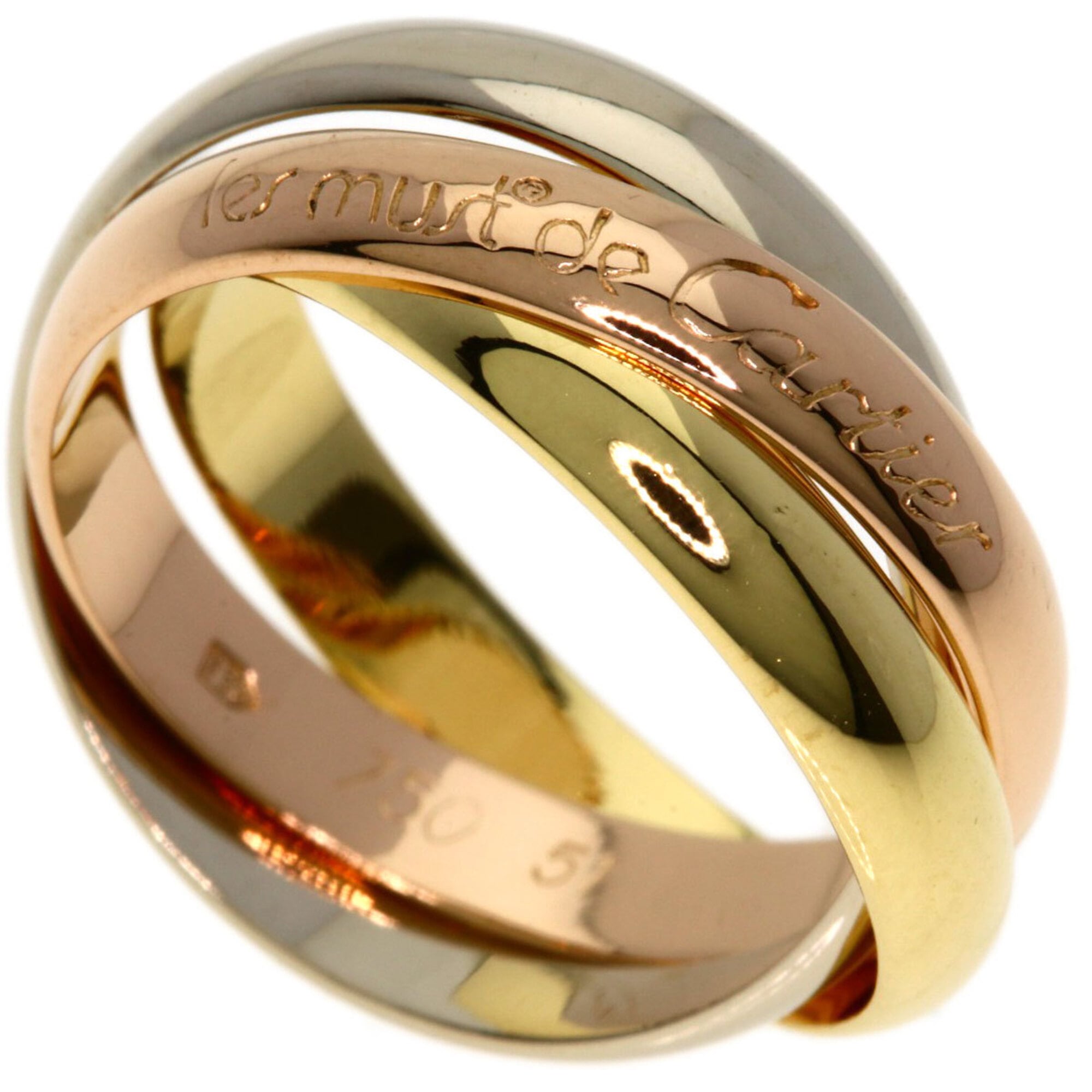 Cartier Trinity #51 Ring - 18K Yellow Gold/18K Pink White Gold Women\'s CARTIER