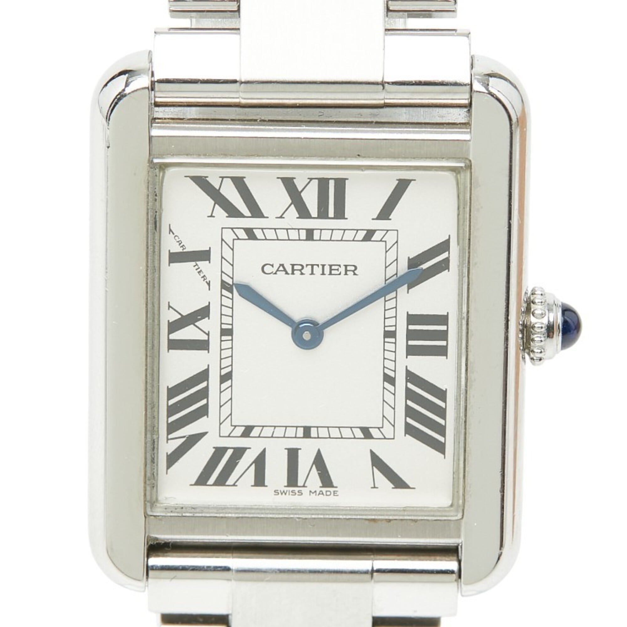 Cartier Tank Solo SM W5200013 Quartz White Dial Stainless Steel Women\'s Watch CARTIER