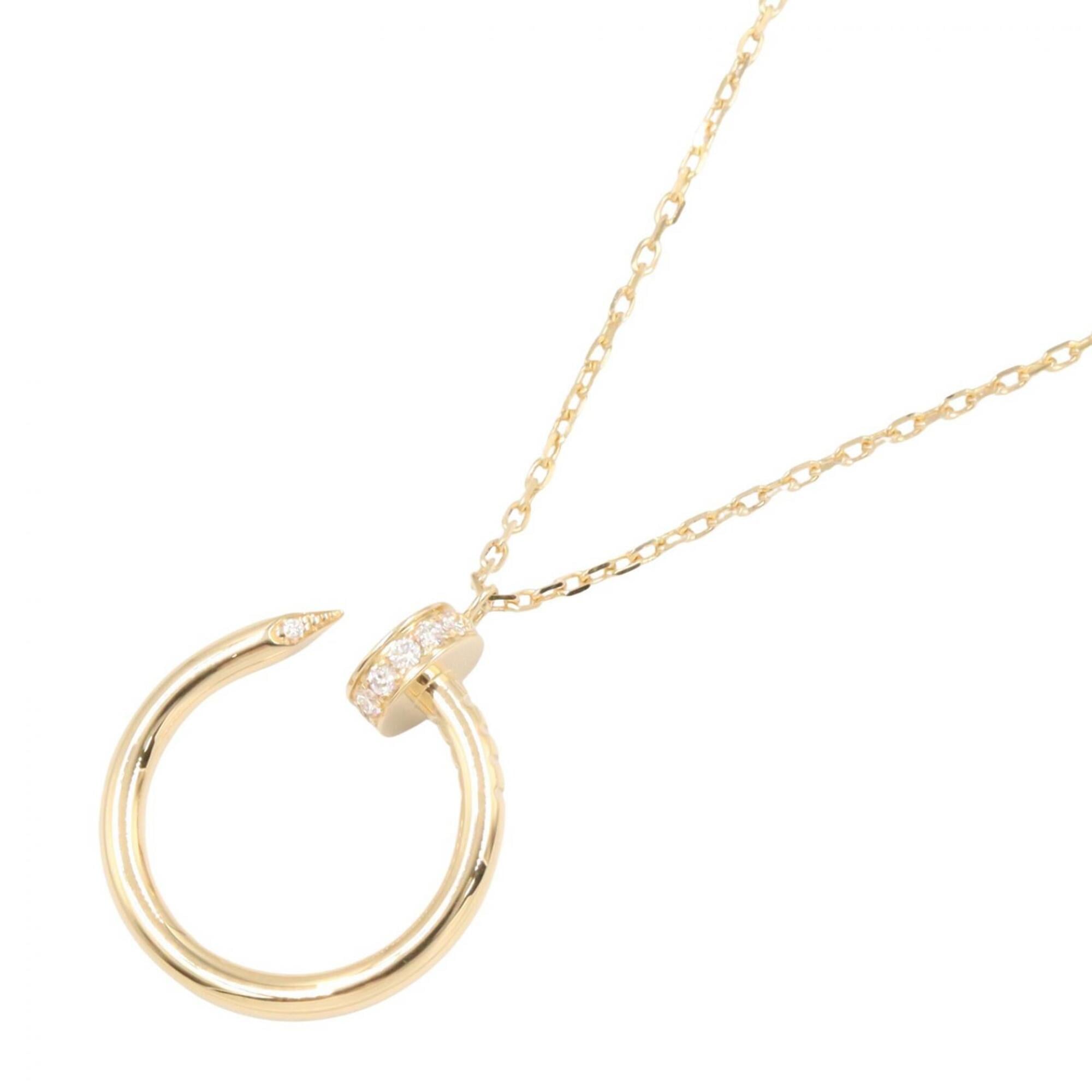 Cartier Juste un Clou Necklace, Diamond 18K (Yellow Gold), Women\'s, Gold Tone, Clear B7224512
